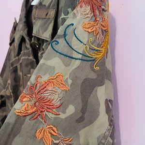 Embroidered Camo Jacket
